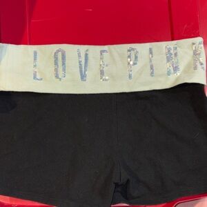 Victoria's Secret Black Shorts with Embellished Waistband